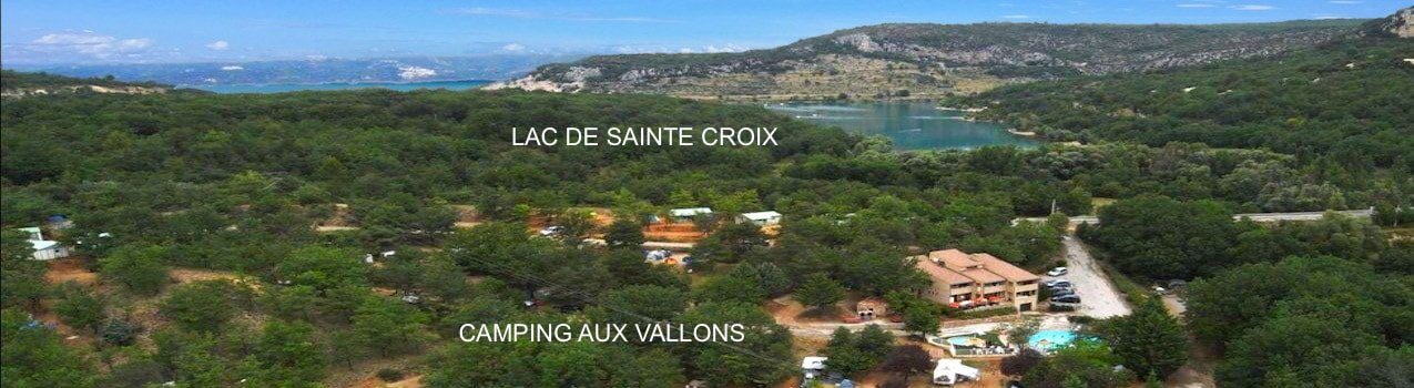 camping au bord du lac de Sainte Croix en Verdon