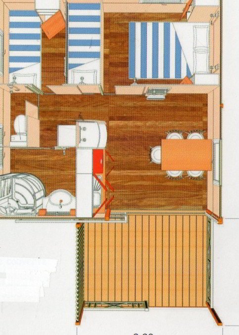 plan chalet location bauduen